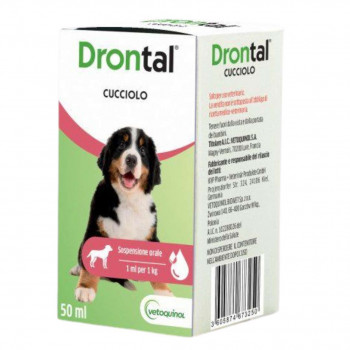 DRONTAL CUCCIOLO VERMIFUGO SOSPENSIONE ORALE PARASSITI INTESTINALI 50ML