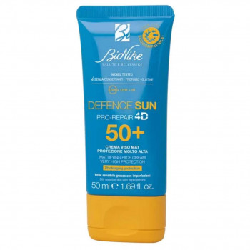 BIONIKE DEFENCE SUN CREMA VISO MAT SPF50 PROTEZIONE MOLTO ALTA ANTI LUCIDITÀ 50 ML