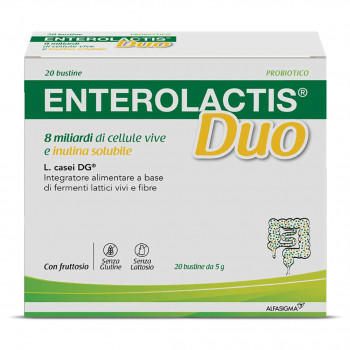 ENTEROLACTIS DUO FERMENTI LATTICI E INULINA FLORA INTESTINALE 20 BUSTINE 5G