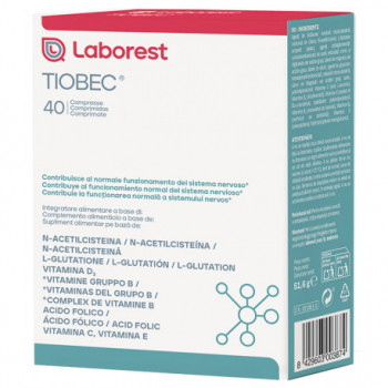 TIOBEC 40 COMPRESSE NUOVA FORMULAZIONE SENZA GLUTINE SENZA LATTOSIO