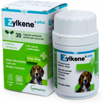 ZYLKENE PLUS MANGIME COMPLEMENTARE CANI ANTISTRESS ANSIA 30 CAPSULE