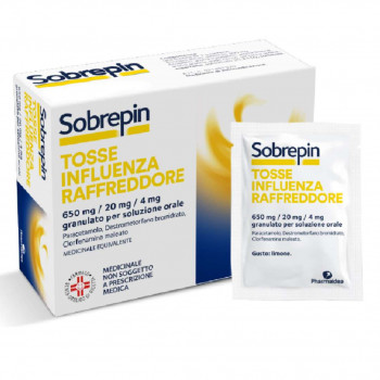 SOBREPIN FARMACO INFLUENZA RAFFREDDORE TOSSE FEBBRE GRANULATO 10 BUSTINE