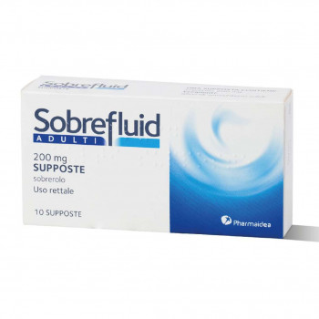 SOBREFLUID SUPPOSTE ADULTI MUCOLITICO TOSSE GRASSA 10 SUPPOSTE  200MG