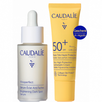 VINOPERFECT & SOLARE COFANETTO SIERO 2026 1 SIERO ILLUMINANTE ANTIMACCHIE 30 ML + 1 FLUIDO AD ALTISSIMA PROTEZIONE SPF50+ 20 ML