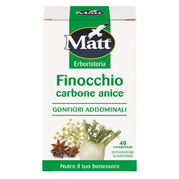 MATT ERBORISTERIA FINOCCHIO CARBONE ANICE 40 COMPRESSE