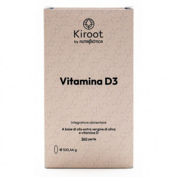 KIROOT BY NUTRIBIOTICA VITAMINA D3 360 PERLE SENZA GLUTINE SENZA LATTOSIO