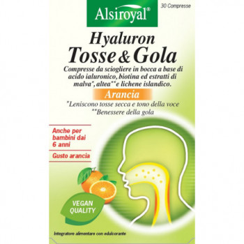 HYALURON TOSSE & GOLA ARANCIA 30 COMPRESSE MASTICABILI