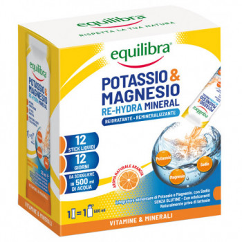 POTASSIO & MAGNESIO RE HYDRA MINERAL 12 STICK
