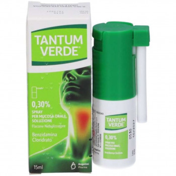ANGELINI TANTUM VERDE MAL DI GOLA 0,30% SPRAY ORALE 15 ML