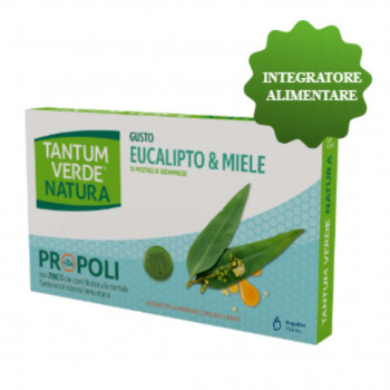 ANGELINI TANTUM VERDE NATURA MAL DI GOLA EUCALIPTO MIELE 15 PASTIGLIE