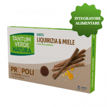 ANGELINI TANTUM VERDE NATURA GOLA IRRITATA PROPOLI LIQUIRIZIA 15 PASTIGLIE