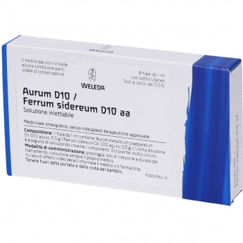 WELEDA AURUM D10 FERRUM SIDEREUM D10 FIALE OMEOPATICHE 8X1ML