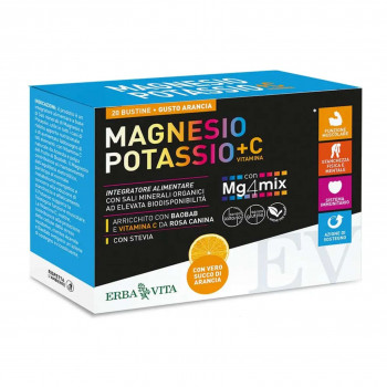 ERBA VITA MAGNESIO POTASSIO VITAMINA C ARANCIA ENERGIA MEMORIA 20BST