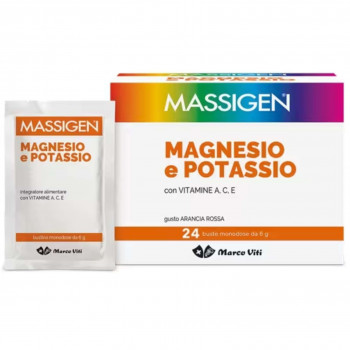 MASSIGEN MAGNESIO POTASSIO INTEGRATORE SALI MINERALI ENERGIA 24BST