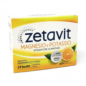 ZETAVIT MAGNESIO E POTASSIO INTEGRATORE SALI MINERALI ENERGIA 24BST