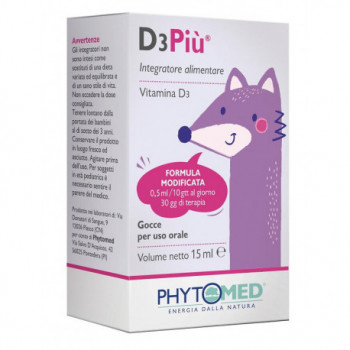 D3PIU' FORMULA MODIFICATA GOCCE ORALE 15 ML
