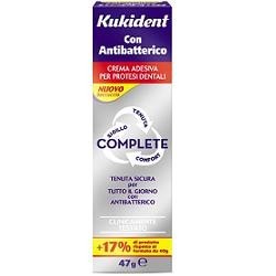 KUKIDENT ANTIBATTERICO CREMA ADESIVA PER DENTIERE MENTA FRESCA 47G