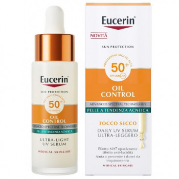 EUCERIN OIL CONTROL DAILY UV SERUM ULTRA LEGGERO SPF50+ 30 ML