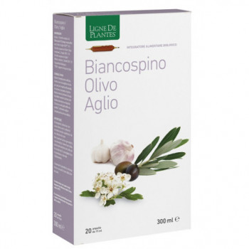 BIANCOSPINO OLIVO AGLIO BIOLOGICO 20 AMPOLLE BEVIBILI DA 15 ML
