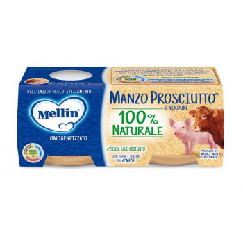 MELLIN OMOGENEIZZATO MANZO PROSCIUTTO CON VERDURE