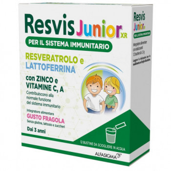ALFASIGMA RESVIS JUNIOR XR INTEGRATORE DIFESE IMMUNITARIE 12 BUSTINE