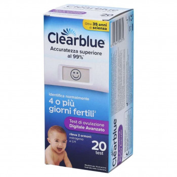 P&G CLEARBLUE TEST OVULAZIONE PER I GIORNI FERTILI 20 STICK