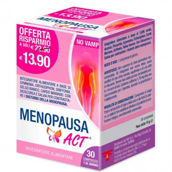 MENOPAUSA ACT INTEGRATORE VAMPATE E DISTURBI MENOPAUSA 30 COMPRESSE