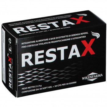 RESTAX INTEGRATORE PROSTATA E CADUTA CAPELLI 30+30 SOFTGEL