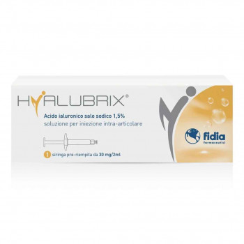 SIRINGA INTRA-ARTICOLARE HYALUBRIX ACIDO IALURONICO 1,5% 30 MG 2 ML NO ETO