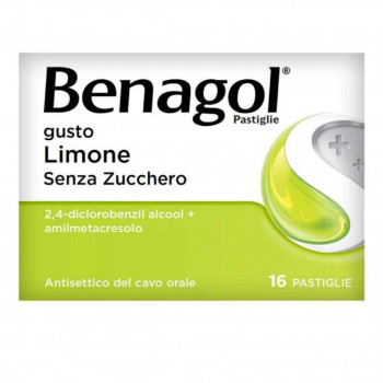 BENAGOL PASTIGLIE LIMONE SENZA ZUCCHERO​ ANTISETTICO CAVO ORALE 16PST