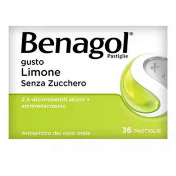 BENAGOL PASTIGLIE LIMONE SENZA ZUCCHERO ANTISETTICO CAVO ORALE 36 PASTIGLIE