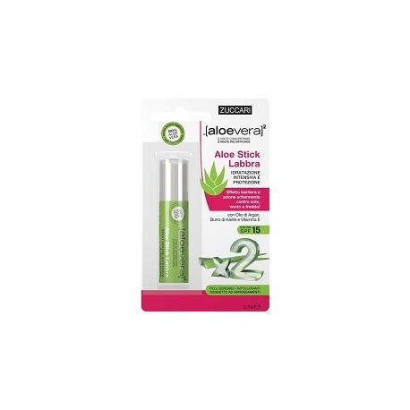 ALOEVERA 2 STICK LABBRA SPF15 IDRATAZIONE INTENSIVA 5,7 ML